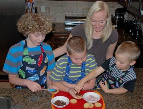 fun in the kitchen with my 3 sons